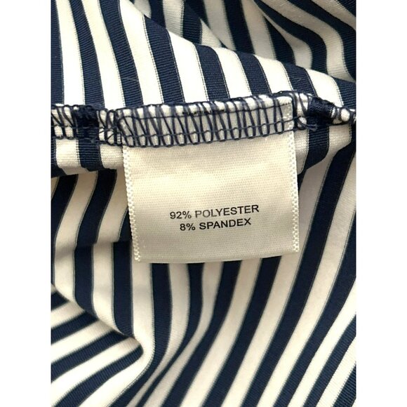 Peter Millar Navy Blue White Congressional Performance Polo Shirt XXL Striped - Picture 6 of 7